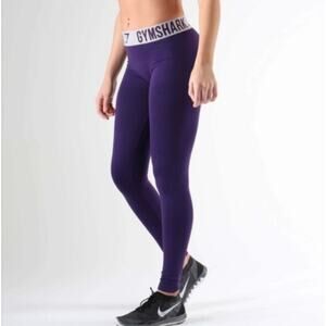 Gymshark Fit Logo Waistband Seamless in Purple Leggings